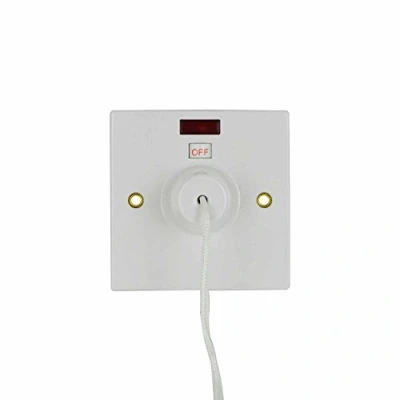 Image of Status 45 amp Ceiling Switch Pull Cord 2 way White