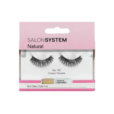 Image of Salon System Naturalash Quick and Easy Re Usable Black 101 Lashes