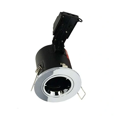 Image of Aurora Fire Rated Downlight Twist Lock With LED Lamp Polished Chrome