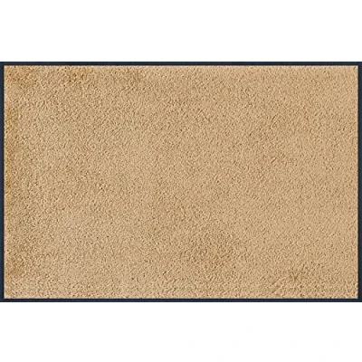Image of Door Mat with Yellow Sand, Polyamide Back: nitrile rubber, beige, 60x90 cm