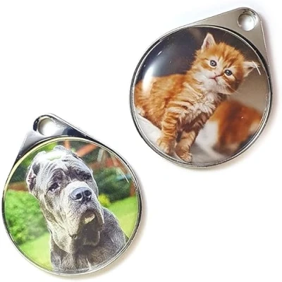 Image of Personalised Photo Keyring Double Sided The Duo32 Custom Gift Keychain with Presentation Box Same Day Dispatch