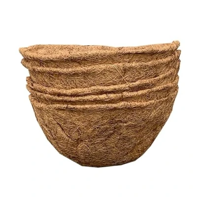 Image of Selections Pack of 5 Coco Wall Basket Planter Liner (30cm)