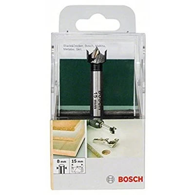 Image of Bosch 2609255278 Tungsten Carbide Tipped Hinge Boring Bit with Diameter 15mm