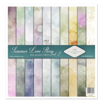 Image of ITD Collection Scrapbooking Paper Set, 12 x Inches, 310 320 mm, Decorative 30 g/m² Scrapbook (SLS 064 Summer Love Story 2)