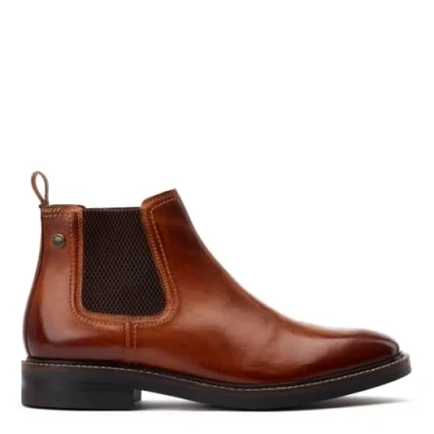 Image of Base London Portland Chelsea Boots Mens Tan Size UK 7