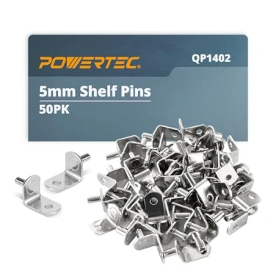 Image of PowerTec QP1402 5mm L Shaped Support Bracket, Nickle, 5 mm with Mounting Hole
