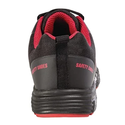 Image of Slipbuster Footwear BB421 42 Mesh Safety Trainer Shoe, SB, FO, SRC, Size 42, Black