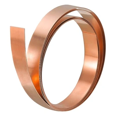 Image of uxcell Copper Sheet Roll, Metal Foil Plate 1000mm x 10mm 1mm