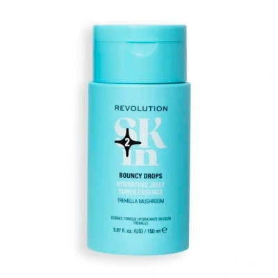 Image of Revolution Skin, Bouncy Drops Hydrating Toner Essence, Facial with Vitamin B5, Plumps &amp; Smoothes Vegan Cruelty Free, 150ml