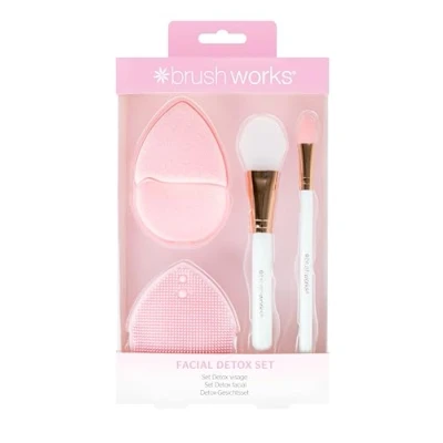 Image of Brushworks Facial Detox Set, Pink, One Size