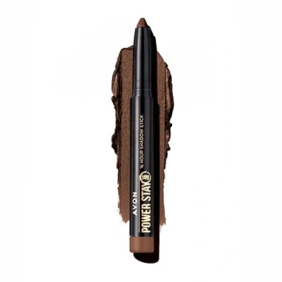 Image of Avon Power Stay 16 Hour 2 in 1 Waterproof Longwear Eyeshadow &amp; Eyeliner Stick 1.4g Stylish Brown