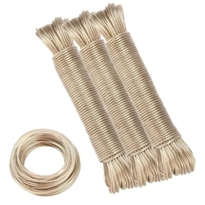 Image of 3 Pcs 20m Washing Line Rope with Steel Core, Heavy Duty Clothesline, Rot, Mould &amp; Weather Resistant, PVC Cover Laundry Lines for Indoor, Outdoor, Garden