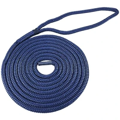 Image of 12mm Navy Blue Polyester Rope Dockline Mooring x 8 Metres