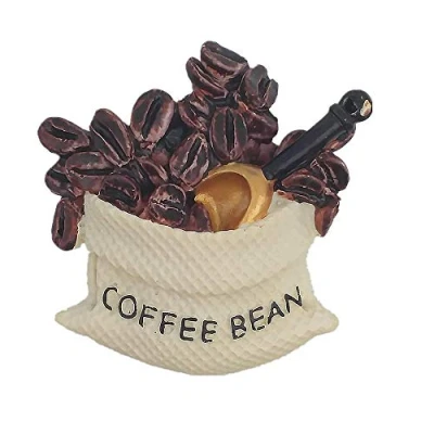 Image of 3D Coffee Bean of Seattle USA Fridge Magnet Souvenir Gift, Home &amp; Kitchen Decoration Magnetic Sticker America Refrigerator Collection