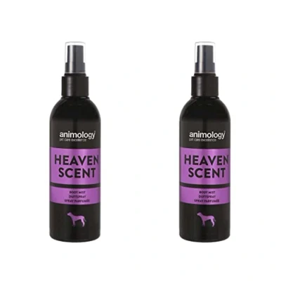 Image of Animology Heaven Scent Body Mist Deodorised Spray for Female Dogs Enhancing Delicate With Feminine and Floral Fragrances Long Lasting Notes of Neroli Peony, 150ml (Pack 2)