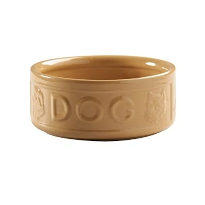 Image of Mason Cash Cane Lettered Stoneware Dog Bowl, 15 cm