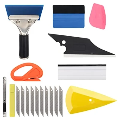 Image of 9P Window Tinting Tool Kit, Film Installation Tools Vehicle Vinyl Wrap Application Kit