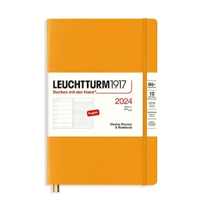 Image of LEUCHTTURM1917 367814 Weekly Planner &amp; Notebook Paperback (B6+) 2024, Softcover, Rising Sun, English