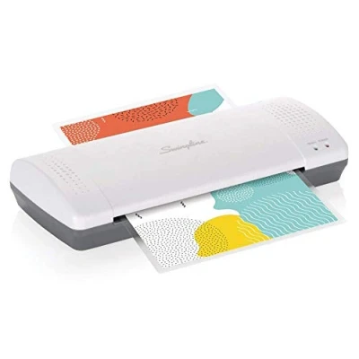 Image of Swingline Laminator, Thermal, Inspire Plus Lamination Machine, 9 Max Width, Quick Warm Up, Includes Laminating Pouches, White/Gray (1701857ECR)