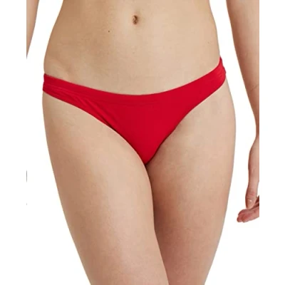 Image of Arena Performance Women&#039;s Solid Team Bikini Bottom Red White