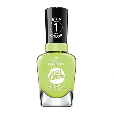 Image of SALLY HANSEN MIRACLE GEL 14.7ML NAIL POLISH ELECTRI LIME 052