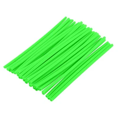 Image of 36 Pcs Universal Motocross Wheel Rim Spoke Cover, Protector Kit Rims Wraps Skins Cover Road Guard Coats(Green)