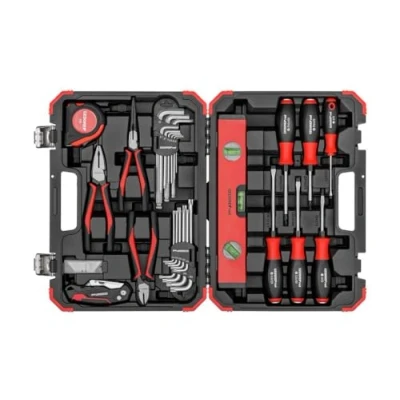 Image of GEDORE red Tool set, 43 pc. Complete, Tools for trades and DIY, in Plastic case, R38003043