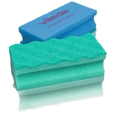 Image of Vileda Profesional 123111 PurActive Scourer Salvauñas, Green, 6x14