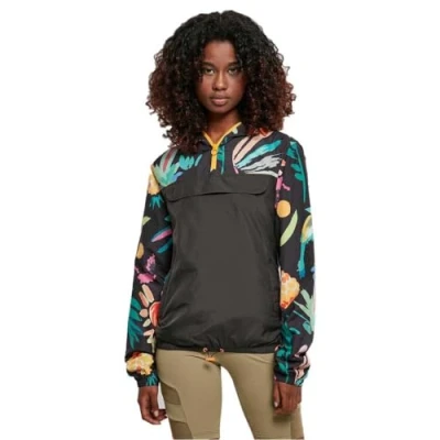 Image of Urban Classics Windbreaker, Women&#039;s, Size: Small, Blackfruity