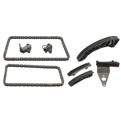 Image of 243512A000, 243512A000S1, 243512A001, 243512A001S1, 243612A000 Timing chain Kit BLUE PRINT ADG07380 Simplex, Closed KIA: RIO 3, Sportage III