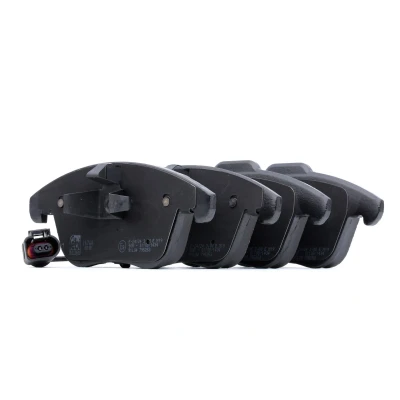 Image of 5N0698151, 5N0698151B, 5N0698151C Brake pad set FEBI BILSTEIN 16760 Front Axle incl. wear warning contact with piston clip VOLKSWAGEN: Tiguan I