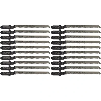 Image of Ufixt Jigsaw Blades T101AO for High Speed Wood Cutting Carbon Steel HCS 20 Pack