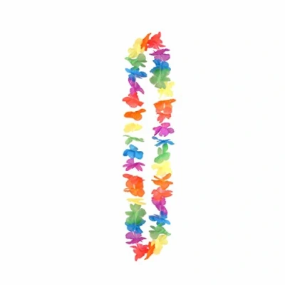 Image of Hawaiian Neon Flower Lei Garland