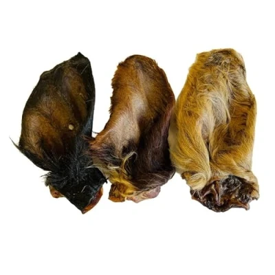 Image of Superpet Natural Treats For Dogs Ears Hairy Cow 5 Pk
