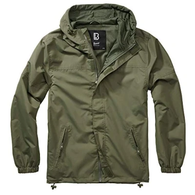 Image of Brandit Summer Windbreaker Front Zip, Frontzip Oliv, L