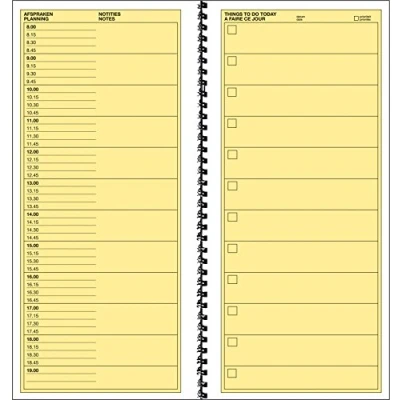 Image of Sigel Expres &quot;Things to Do Today&quot; 30200 Daily Agenda with Spiral Binder 297 x 140 mm (In Dutch)