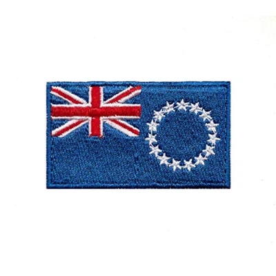 Image of Cook Island National Country Flag Iron Sew on Embroidered Patch