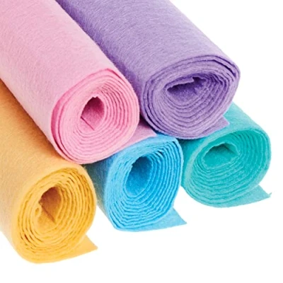 Image of Baker Ross FX465 Pastel Felt Rolls Pack of 6, Craft Essentials for Kids Arts and Crafts
