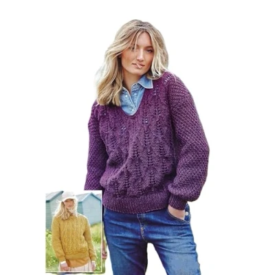 Image of Stylecraft 9947 Adult Chunky Sweater Knitting Pattern