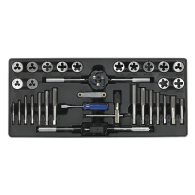 Image of Sealey Premier Tool Tray with Tap &amp; Die Set 33pc