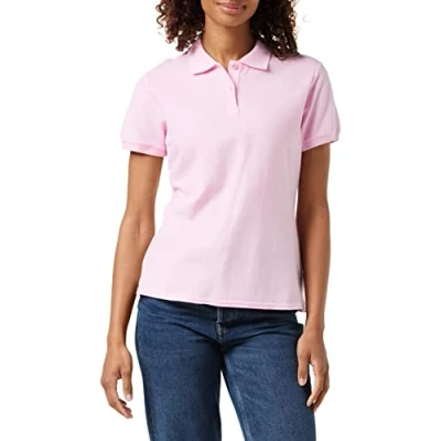 Image of Fruit of the Loom Women&#039;s Premium Polo Shirt, Light Pink, 16 (Manufacturer Size:X Large)
