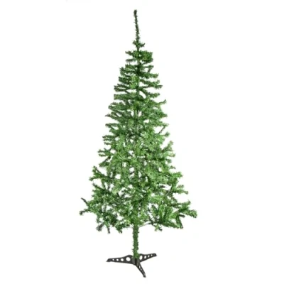 Image of The Christmas Workshop 74080 6ft Traditional Artificial Tree Indoor Decoration Includes Sturdy Plastic Base 400 Tips, Green