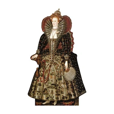 Image of Star Cutouts Cut Out of Queen Elizabeth I