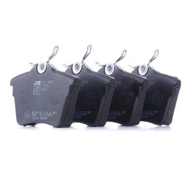 Image of 425326, 425404, 425421, 425491, E172240 Brake pad set FEBI BILSTEIN 16548 Rear Axle with fastening material attachment CITROËN: C5 3