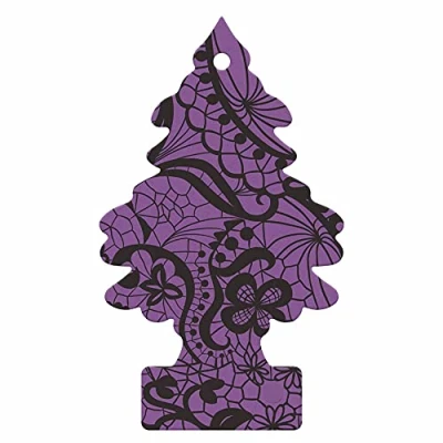 Image of Little Trees Air Freshener Tree MTR0075B Midnight Chic Fragrance For Car Home Boat Caravan 24 Pack