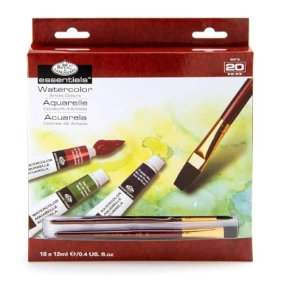 Image of Royal and Langnickel 18 Colour Watercolour Tubes