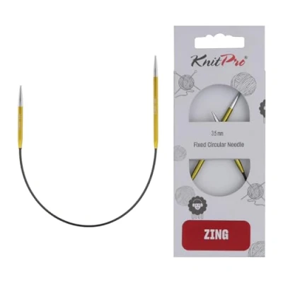 Image of KnitPro Zing Circular Needle 25cm 3.50mm 1pc, Green