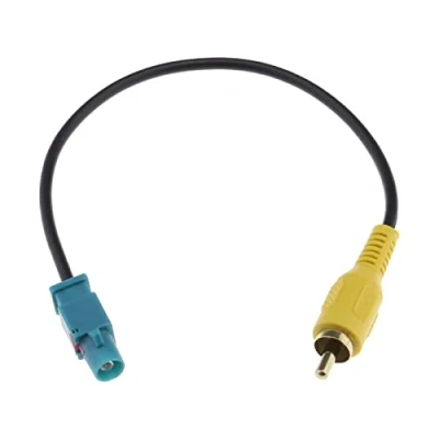 Image of Car Reversing Camera Fakra Z Male to RCA Adapter Cable Replacement Part Compatible with Mercedes Command PCM 2.1 / 3.0 NTG 2.5 4.0 4.5