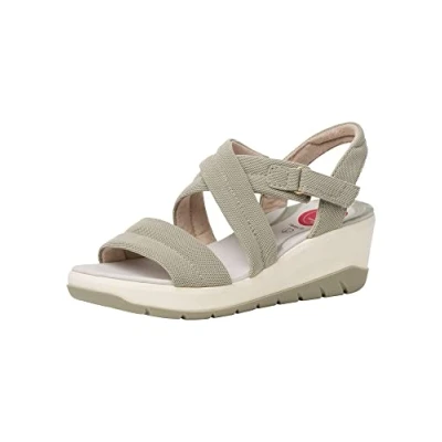 Image of Jana Softline Women&#039;s 8 28760 20 Sandal, Sage, 6.5 UK