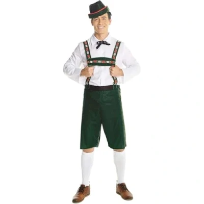 Image of Morph Oktoberfest Costume Men Lederhosen Mens Outfit Bavarian German Fancy Dress X Large